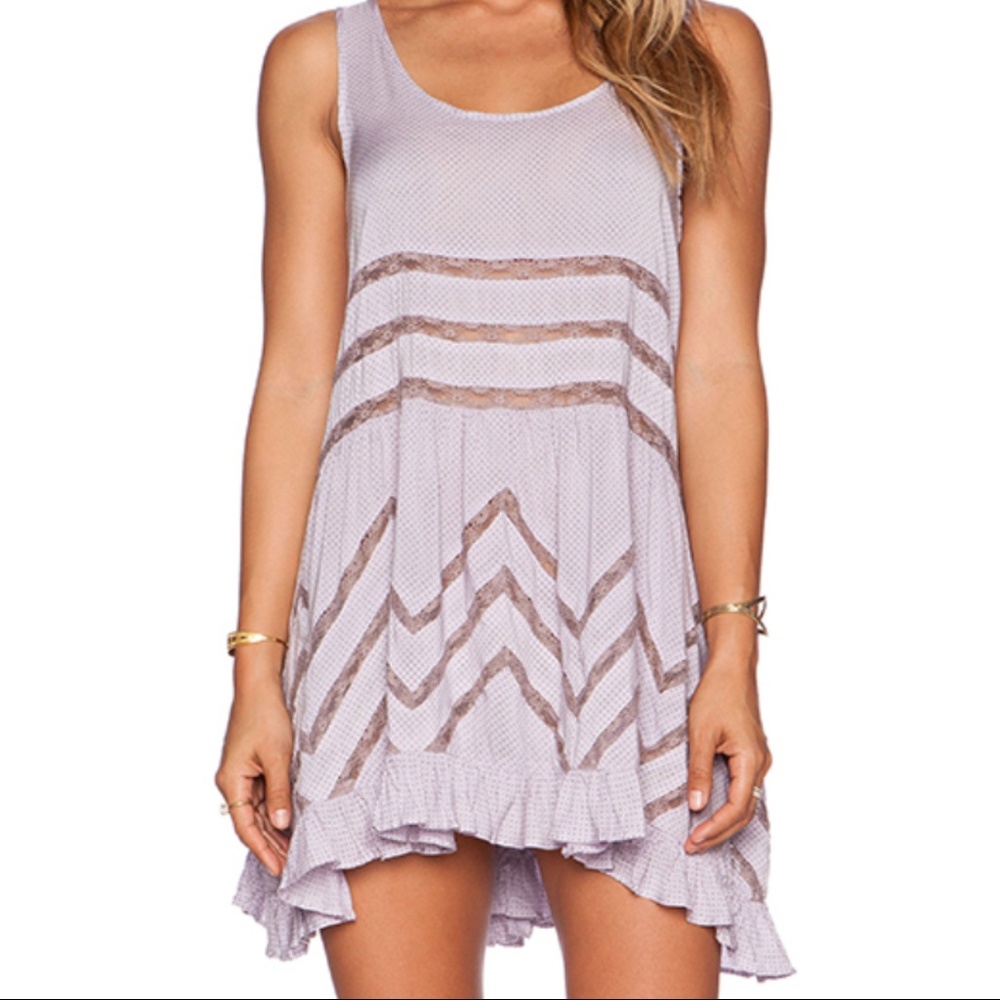Free People Tiny Dot Trapeze Slip Dress